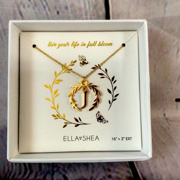 Gold Plated Initial “J” Necklace - Picture 1 of 4